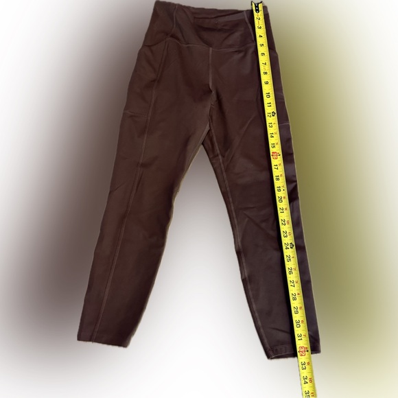 Girlfriend Collective Women's Brown Earth Compressive Cropped Leggings Size S - Picture 3 of 3